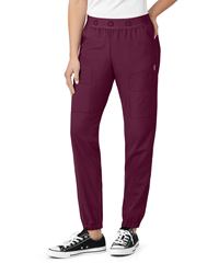 WonderWink PRO Women's 8-Pocket Elastic Waist Cargo Jogger Scrub Pants
