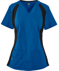 Style # W6096: ROYALWonderWink ORIGINS Lima Women's 4-Pocket Knit Panel Scrub Top