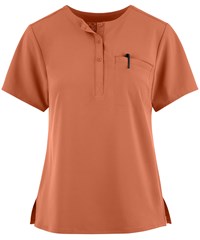 WonderWink Renew Women's 1-Pocket STRETCH Button Placket Tuck In Scrub Top