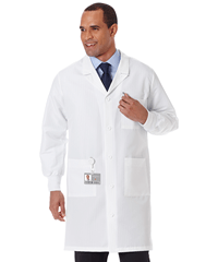 White Swan Meta Unisex 3-Pocket Fluid Resistant Scrub Lab Coat