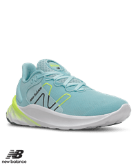 New Balance Fresh Foam Roav v2 Blue Chill/ White/ Bleached Lime Glo Women's Athletic Nursing Shoes