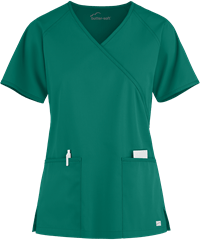 Butter-Soft Core by UA™ Raglan Women's 2-Pocket Mock Wrap Scrub Top