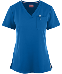 Zavate Ava Therese Women's 1-Pocket V-Neck Tuck-In STRETCH Scrub Top