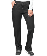 Style # Z3018: BLACKZavate Ava Therese Women's 5-Pocket Convertible Cargo Yoga STRETCH Scrub Pant