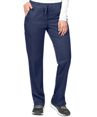 Style # Z3018: NAVYZavate Ava Therese Women's 5-Pocket Convertible Cargo Yoga STRETCH Scrub Pant