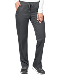 Style # Z3018: PEWTEZavate Ava Therese Women's 5-Pocket Convertible Cargo Yoga STRETCH Scrub Pant