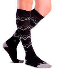 Zensah Chevron Argyle Men's 15-20 mmHg Compression Socks 