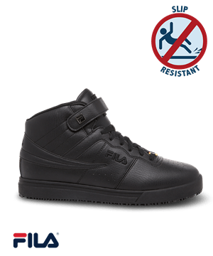 FILA Vulc 13 Velcro Black Men's Strap Nursing Boots