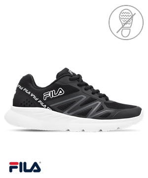 Fila Memory Cryptostride Black Men's Athletic Nursing Shoes