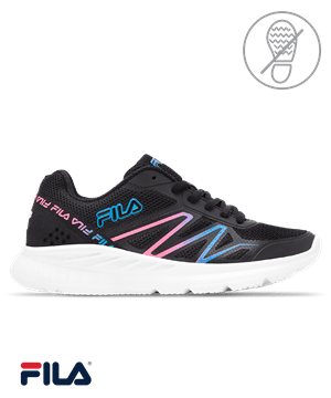 Fila Memory Cryptostride Electric Blue Lemonade/Knockout Pink Women's Athletic Nursing Shoes