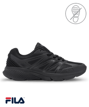 Fila Memory Superstride 3 Black Women's Athletic Nursing Shoes