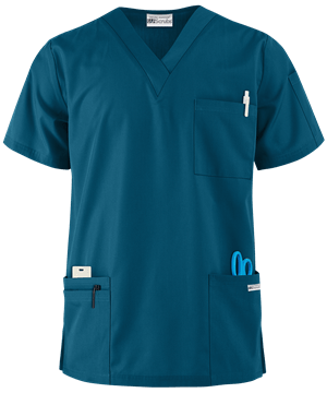 UA Best Buy Scrubs Men's 5-Pocket V-Neck Top