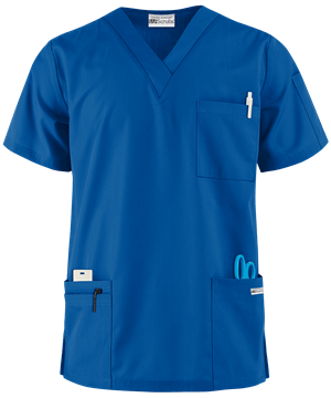 UA Best Buy Scrubs Men's 5-Pocket V-Neck Top