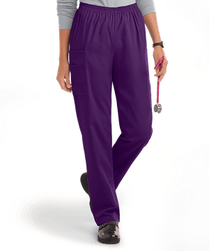 UA Best Buy Scrubs Women's 3-Pocket Elastic Waist Tapered PETITE Pants