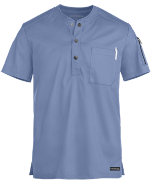 UA Advantage STRETCH Men's 2-Pocket Short Sleeve Henley Scrub Top