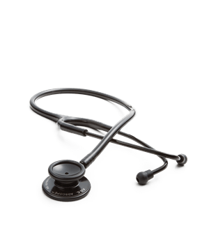 ADC Adscope 603 Clinician Tactical Black Stainless Steel Stethoscope