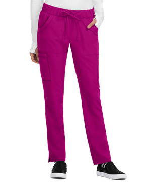 Betsey Johnson Buttercup Women's 6-Pocket Drawstring Scrub Pants