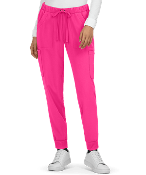 Betsey Johnson Aster Women's 6-Pocket Cargo Jogger PETITE Scrub Pants