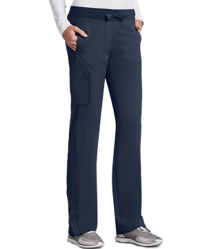 Barco One Spirit Women's 4-Pocket STRETCH Perforated Details Cargo Scrub Pants