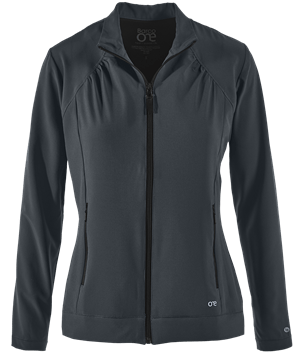Barco One Endure Women's 2-Pocket STRETCH Zip Front Scrub Jacket