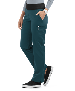 UA Butter-Soft STRETCH Women's 4-Pocket Knit Waistband Yoga Scrub Pants