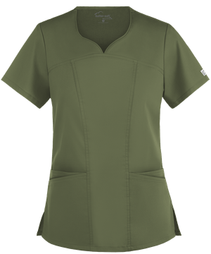 UA Butter-Soft STRETCH Women's 4-Pocket Sweetheart Neck Scrub Top