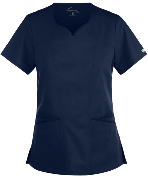 UA Butter-Soft STRETCH Women's 4-Pocket Sweetheart Neck Scrub Top