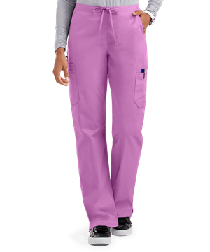 UA Butter-Soft STRETCH Women's 9-Pocket PETITE Drawstring w/ Back Elastic Scrub Pants