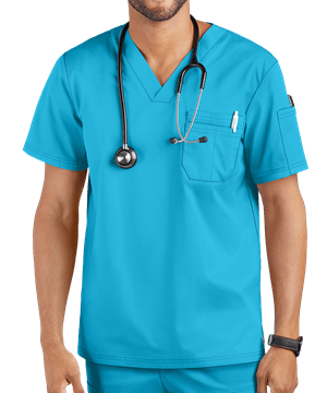UA Butter-Soft STRETCH Men's 4-Pocket V-Neck Scrub Top