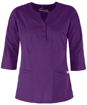 UA Butter-Soft STRETCH Women's 2-Pocket Round Neckline Scrub Top