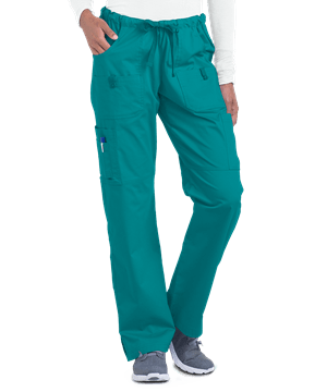 UA Butter-Soft STRETCH Women's 8-Pocket PETITE Drawstring Scrub Pants