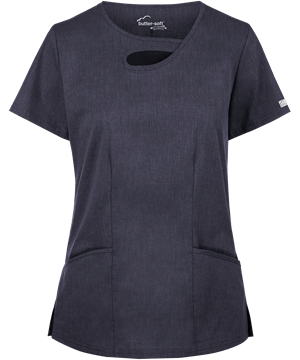 UA Butter-Soft STRETCH Women's 2-Pocket Asymmetric Keyhole Scrub Top