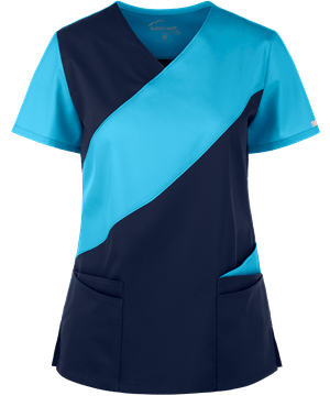 UA Butter-Soft STRETCH Women's 5-Pocket Asymmetric Scrub Top