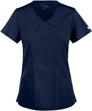 UA Butter-Soft STRETCH Women's 3-Pocket V-Neck Mock Wrap Scrub Top