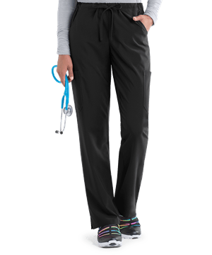 Easy STRETCH by Butter-Soft™ Eden Women's 4-Pocket Drawstring PETITE Scrub Pants