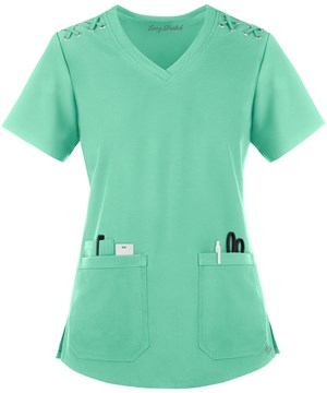 Easy STRETCH by Butter-Soft™ Leila Women's 3-Pocket Lace Up Grommet Scrub Top