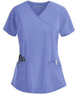 Easy STRETCH by Butter-Soft™ Cara Women's 4-Pocket Raglan Scrub Top