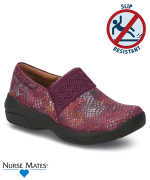 Nurse Mates Cally Berry Aster Women's Slip On Nursing Shoes