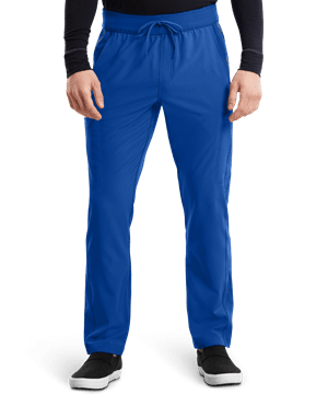 Cherokee iflex Men's 7-Pocket STRETCH Knit Elastic Waistband Scrub Pants