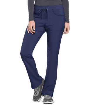 Cherokee iflex Women's 5-Pocket STRETCH Tapered Leg Drawstring Scrub Pants