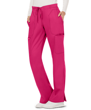 Cherokee Workwear Revolution Women's 5-Pocket STRETCH Drawstring Cargo TALL Scrub Pants