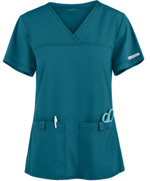 Cherokee Flexibles Women's 2-Pocket STRETCH Sporty V-Neck Scrub Top