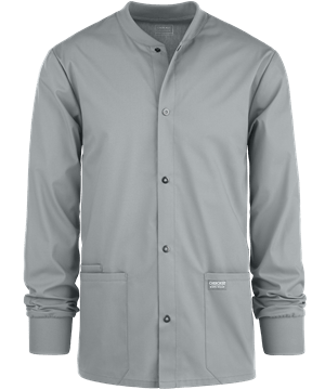Cherokee Workwear Professionals Men's 3-Pocket STRETCH Snap Front Scrub Jacket