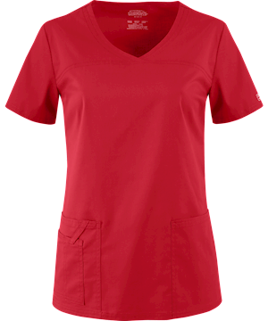 Cherokee Workwear Core STRETCH Women's 4-Pocket V-Neck Scrub Top