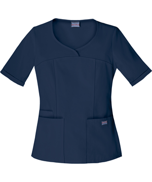 Cherokee Workwear Novelty Crossed Women's 3-Pocket V-Neck Scrub Top