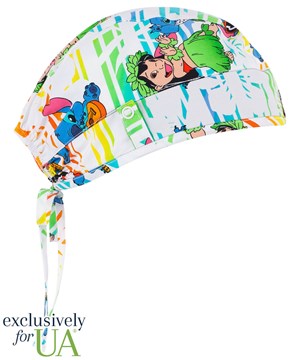 UA Exclusive Cherokee Tooniforms Stitch Luau Unisex STRETCH Scrub Cap
