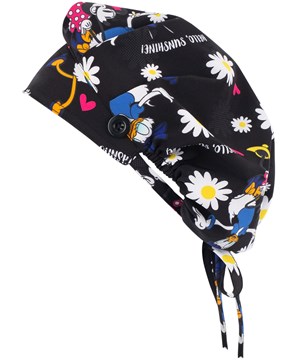 Cherokee Tooniforms Hello Sunshine Women's STRETCH Bouffant Scrub Cap