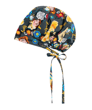 Cherokee Tooniforms Disney My Weekend is Booked Unisex Bouffant Print Scrub Hat