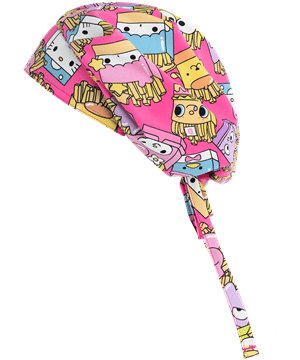 Cherokee Tooniforms Sanrio Supercute Snack Pack Women's Bouffant Scrub Hat