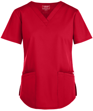 Cherokee Workwear Professionals Women's 3-Pocket STRETCH V-Neck Scrub Top